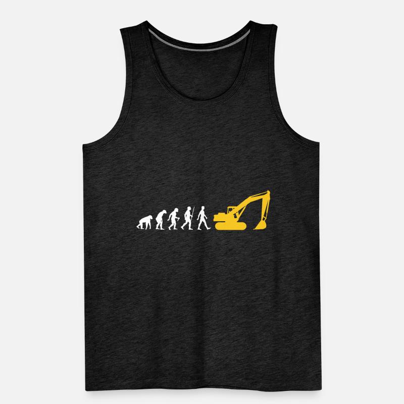 Bagger Evolution Baggerfahrer Männer Premium Bio Tank Top