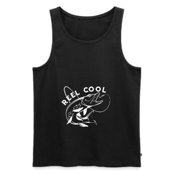 Eel fish fishing gift - Men's Premium Organic Tank Top - black - Front - Michal (187cm)