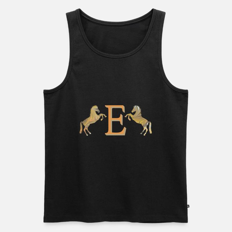 pferde e 113 e - Männer Premium Bio Tank Top - Schwarz