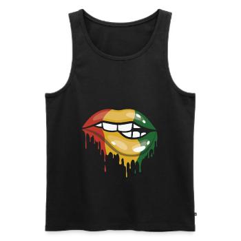 Juneteenth Black History Day Pride Gift - Men's Premium Organic Tank Top - black - Front - AI Model Male 178 light (178cm)