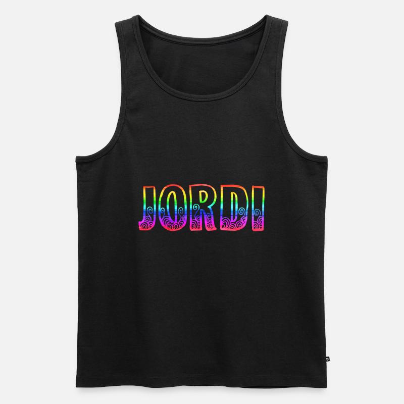 jordi rs regenbogen - Männer Premium Bio Tank Top - Schwarz