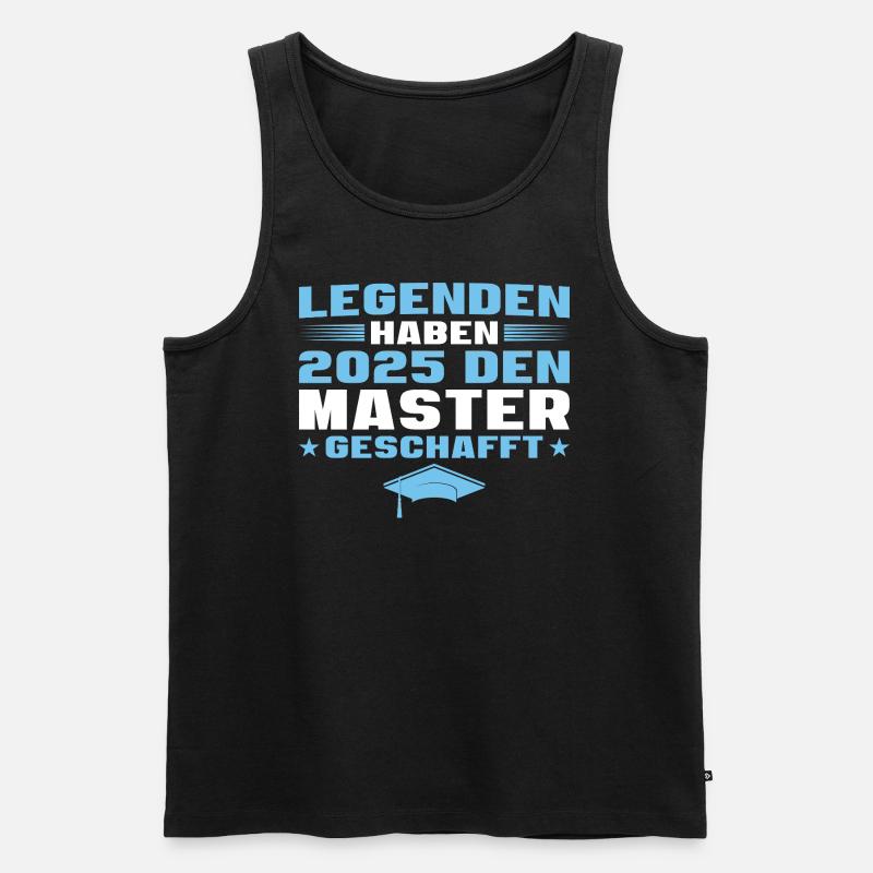 Studium Abschluss Master 2025 - Männer Premium Bio Tank Top - Schwarz