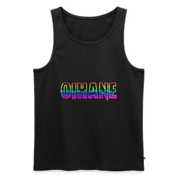 Oihane RS Arc-en-ciel - Débardeur bio Premium Homme - noir - Devant - Michal (187cm)