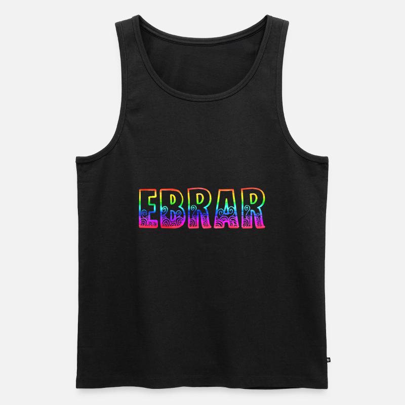 ebrar rs regenbogen - Männer Premium Bio Tank Top - Schwarz