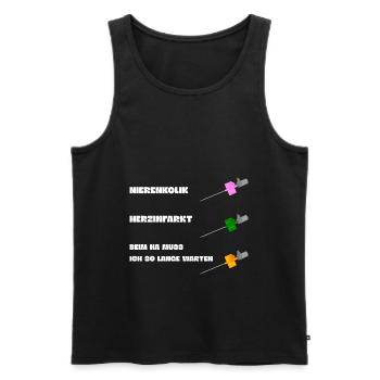 Emergency paramedics Emergency doctor NA - Men's Premium Organic Tank Top - black - Front - AI Model Male 178 light (178cm)