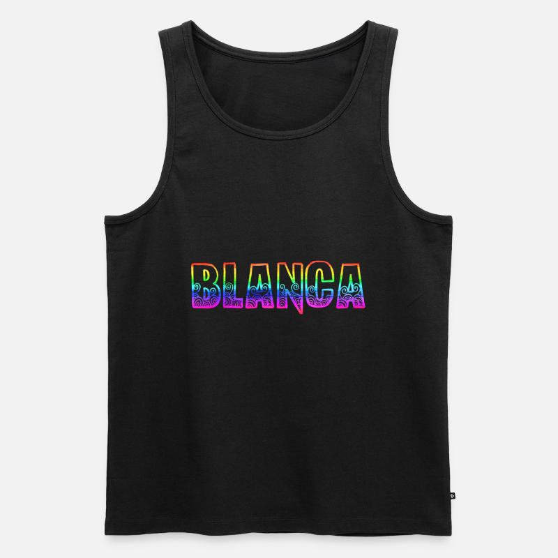 blanca rs regenbogen - Männer Premium Bio Tank Top - Schwarz