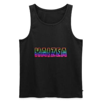 Haizea RS Arc-en-ciel - Débardeur bio Premium Homme - noir - Devant - Michal (187cm)