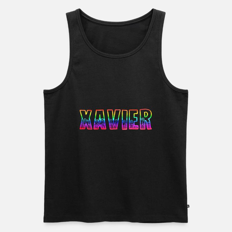 xavier rs regenbogen - Männer Premium Bio Tank Top - Schwarz