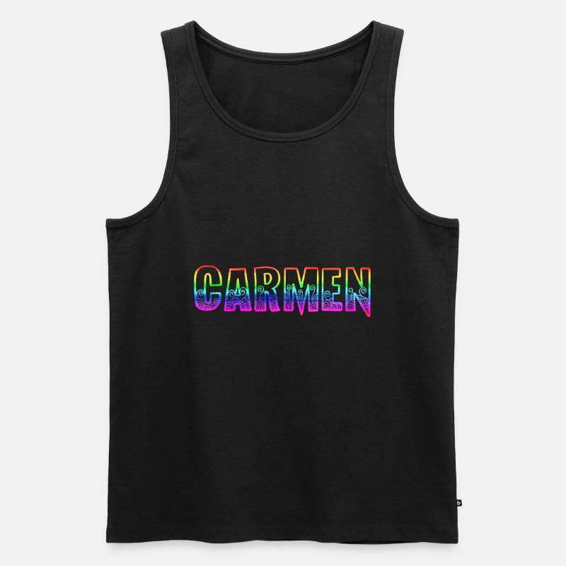 carmen rs regenbogen - Männer Premium Bio Tank Top - Schwarz