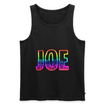joe rs rainbow - Men's Premium Organic Tank Top - black - Front - Michal (187cm)