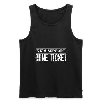 Systemadministrator Admin Itler Programmierer Büro - Männer Premium Bio Tank Top - Schwarz - Vorne - AI Model Male 178 light (178cm)