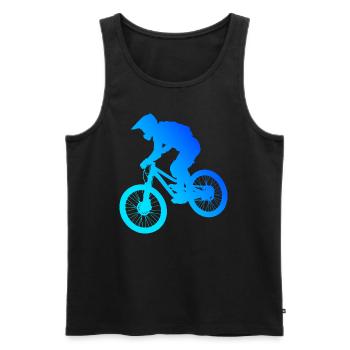 VTT VTT Femme Vélo de Montagne Vélo - Débardeur bio Premium Homme - noir - Devant - Michal (187cm)
