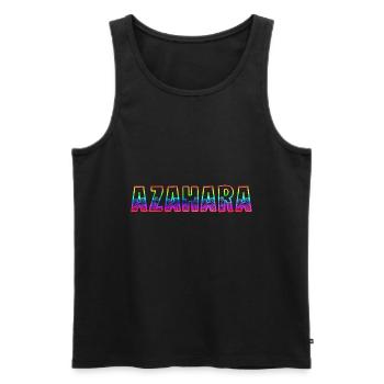 azahara rs regenbogen - Männer Premium Bio Tank Top - Schwarz - Vorne - Michal (187cm)
