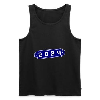 Symbole 2024 - Débardeur bio Premium Homme - noir - Devant - Michal (187cm)
