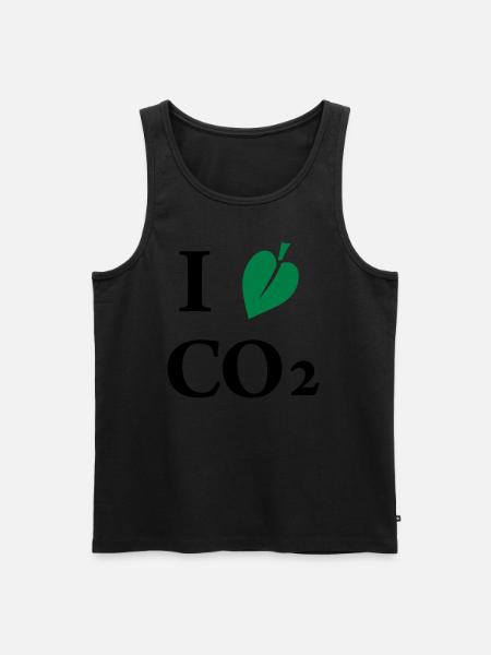 i love co2 - Men's Premium Organic Tank Top - black