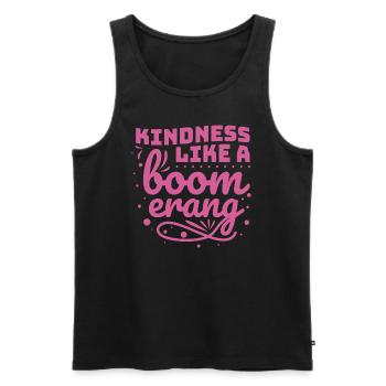 Kindness Statement Role Model Gift - Men's Premium Organic Tank Top - black - Front - AI Model Male 178 light (178cm)