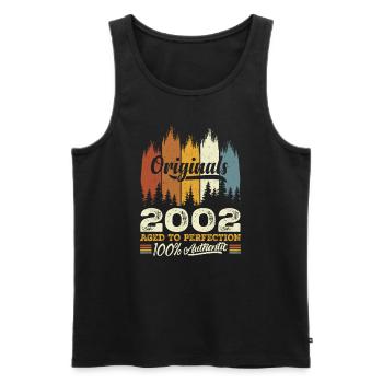 2002 Vintage Original 2002 Birthday Gift - Men's Premium Organic Tank Top - black - Front - Michal (187cm)