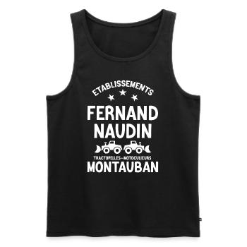 Tontons Flingueurs, Film Culte, Film Comique - Débardeur bio Premium Homme - noir - Devant - AI Model Male 178 light (178cm)