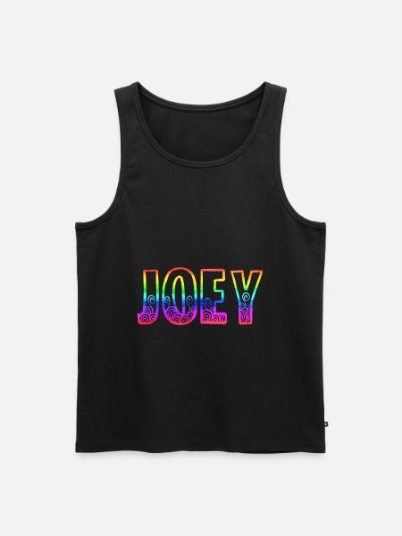 joey rs rainbow - Men's Premium Organic Tank Top - black