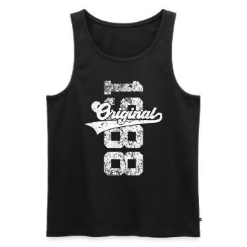 38TH BIRTHDAY ORIGINAL 1988 - Men's Premium Organic Tank Top - black - Front - Michal (187cm)