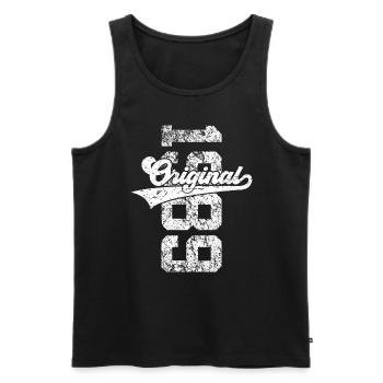 37TH BIRTHDAY ORIGINAL 1989 - Men's Premium Organic Tank Top - black - Front - Michal (187cm)
