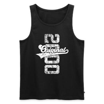 26TH BIRTHDAY ORIGINAL 2000 - Men's Premium Organic Tank Top - black - Front - AI Model Male 178 light (178cm)