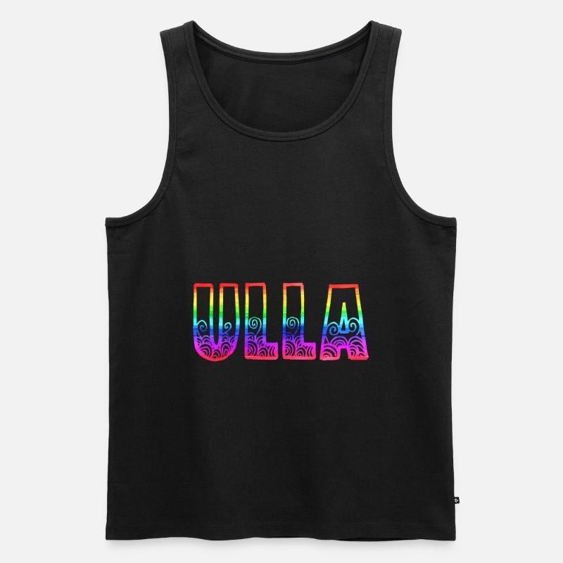 ulla rs regenbogen - Männer Premium Bio Tank Top - Schwarz