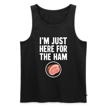 Schinken - Männer Premium Bio Tank Top - Schwarz - Vorne - Michal (187cm)