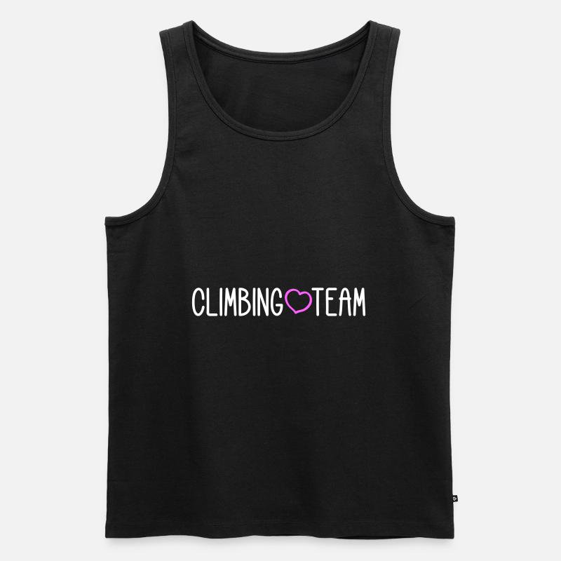 Climbing Team - Männer Premium Bio Tank Top - Schwarz