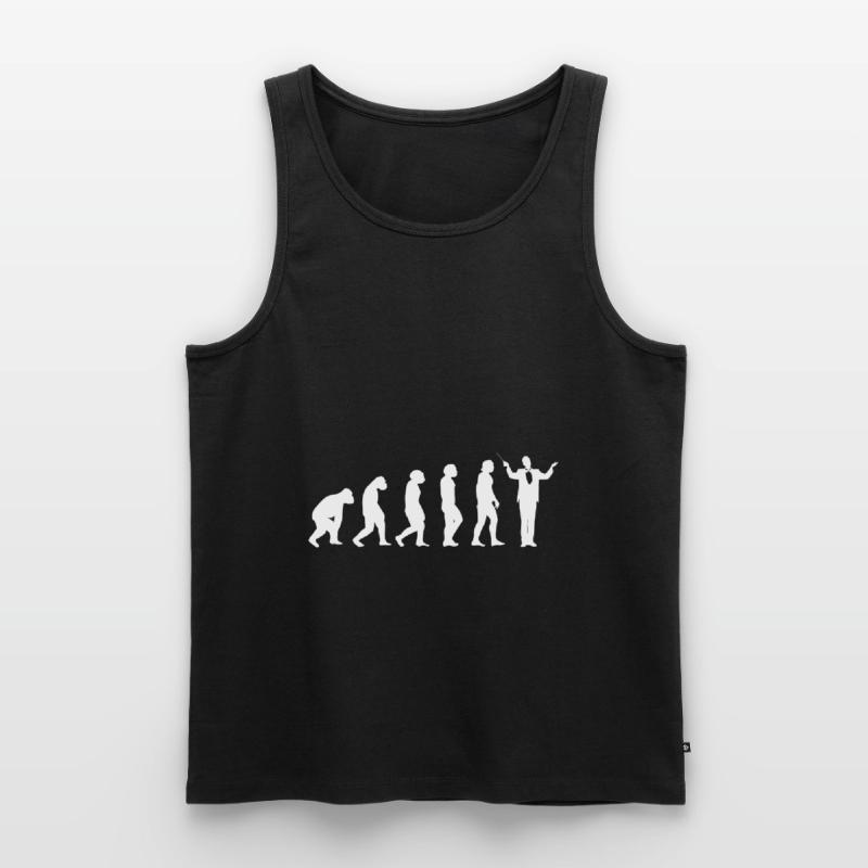 Musiker Dirigenten Evolution Dirigent Musik Band Männer Premium Bio Tank Top
