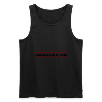 Barcelona 2023 - Männer Premium Bio Tank Top - Schwarz - Vorne - Michal (187cm)