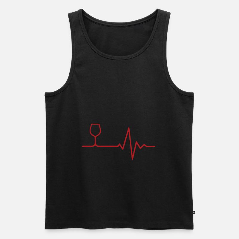 Wein - Männer Premium Bio Tank Top - undefined