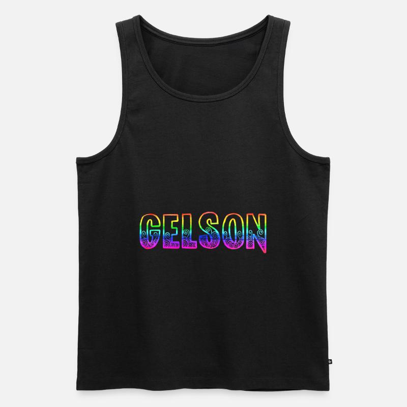 gelson rs regenbogen - Männer Premium Bio Tank Top - Schwarz