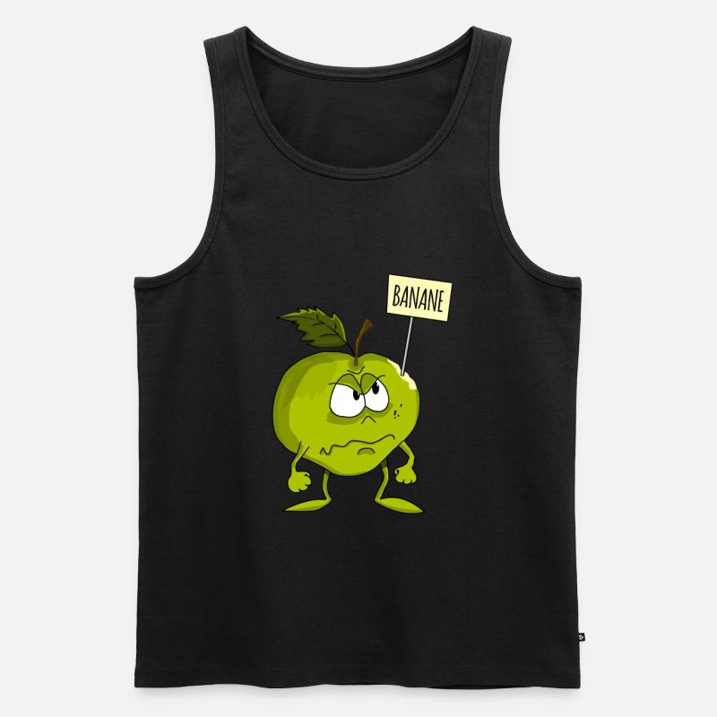 Apfel oder Banane? - Männer Premium Bio Tank Top - Schwarz
