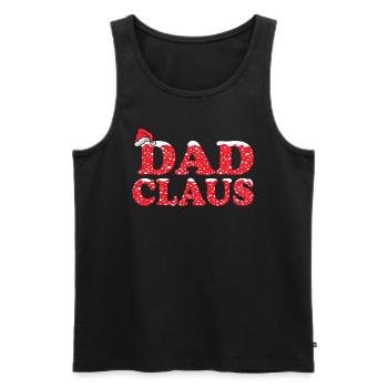 Papa Claus Weihnachtsgeschenk für Papa - Männer Premium Bio Tank Top - Schwarz - Vorne - AI Model Male 178 light (178cm)