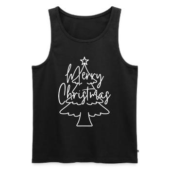 Joyeux Noël - Débardeur bio Premium Homme - noir - Devant - Michal (187cm)