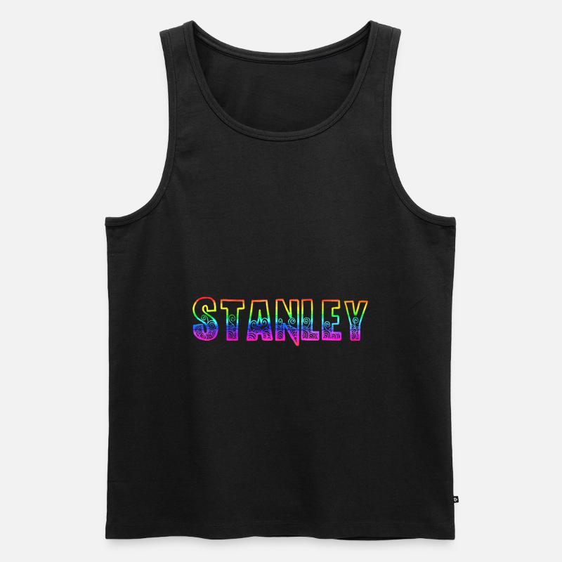 stanley rs regenbogen - Männer Premium Bio Tank Top - Schwarz
