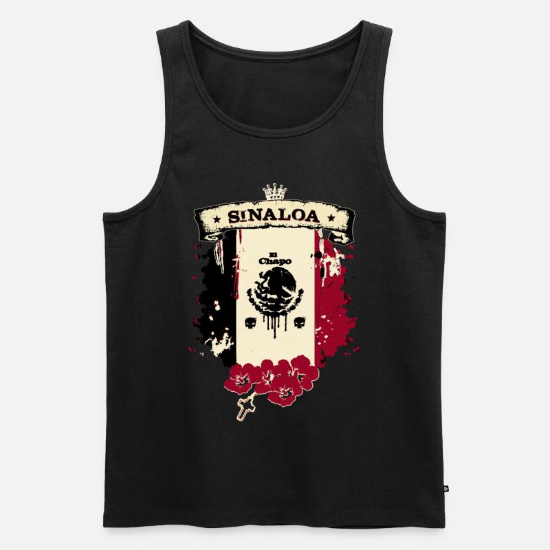 Sinaloa Mexico - Männer Premium Bio Tank Top - Schwarz
