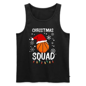 Christmas Squad - Men's Premium Organic Tank Top - black - Front - AI Model Male 178 light (178cm)