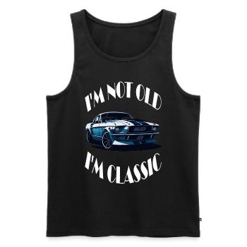 im not old im classic - Männer Premium Bio Tank Top - Schwarz - Vorne - Michal (187cm)