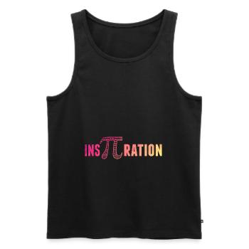 InsPiration 3,14 Mathe Formeln Irrationale Zahl Pi - Männer Premium Bio Tank Top - Schwarz - Vorne - Michal (187cm)