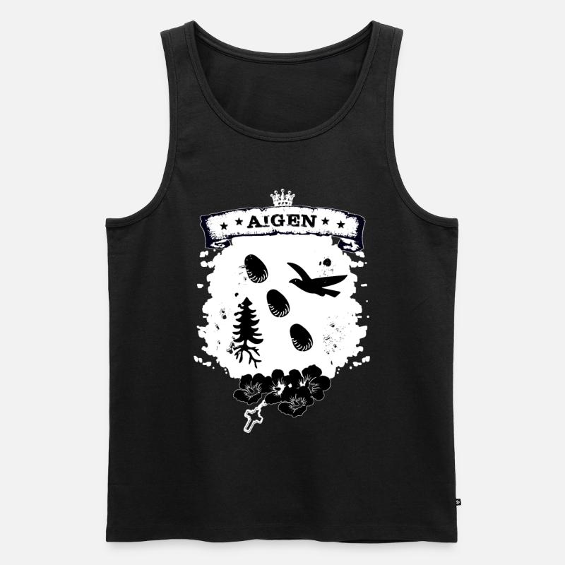 Aigen im Ennstal - Männer Premium Bio Tank Top - Schwarz