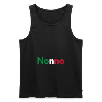 Nonno Italy gift - Men's Premium Organic Tank Top - black - Front - AI Model Male 178 light (178cm)