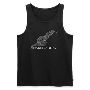 Snakes addict - Men's Premium Organic Tank Top - black - Front - AI Model Male 178 light (178cm)