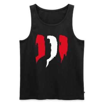 Peru Style Stripes - Men's Premium Organic Tank Top - black - Front - AI Model Male 178 light (178cm)