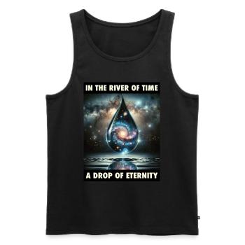 Eternal moment - Men's Premium Organic Tank Top - black - Front - AI Model Male 178 light (178cm)