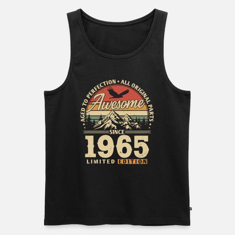 Großartig seit 1965 - Männer Premium Bio Tank Top - Schwarz