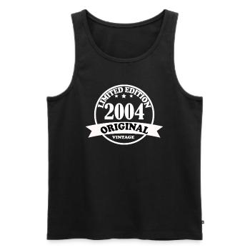 2004 Vintage Born Legends Birthday Gift - Men's Premium Organic Tank Top - black - Front - AI Model Male 178 light (178cm)