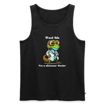 An unusual gift for a medic, funny and cool. - Men's Premium Organic Tank Top - black - Front - Michal (187cm)