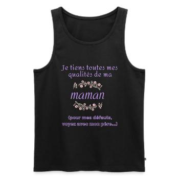 Vererbung Humor - Männer Premium Bio Tank Top - Schwarz - Vorne - Michal (187cm)